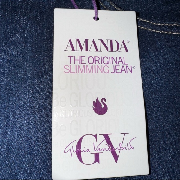 Womens Gloria Vanderbilt Amanda Classic Rise Tapered Leg Stretch 20W Average $52 - Picture 3 of 15